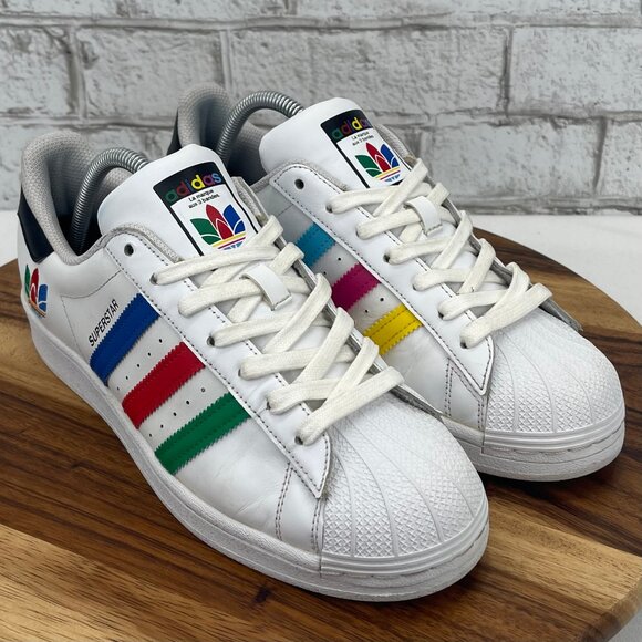 Adidas Superstar Trifoil FU9521 Mens 8.5 Cloud White Shell Toe Shoes - Picture 7 of 15